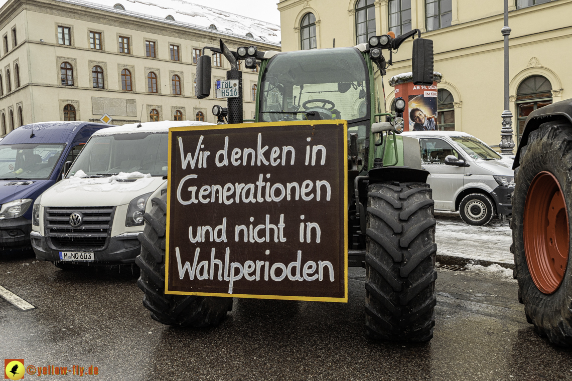 08.01.2024 - Bauerndemo am Odeonsplatz in München