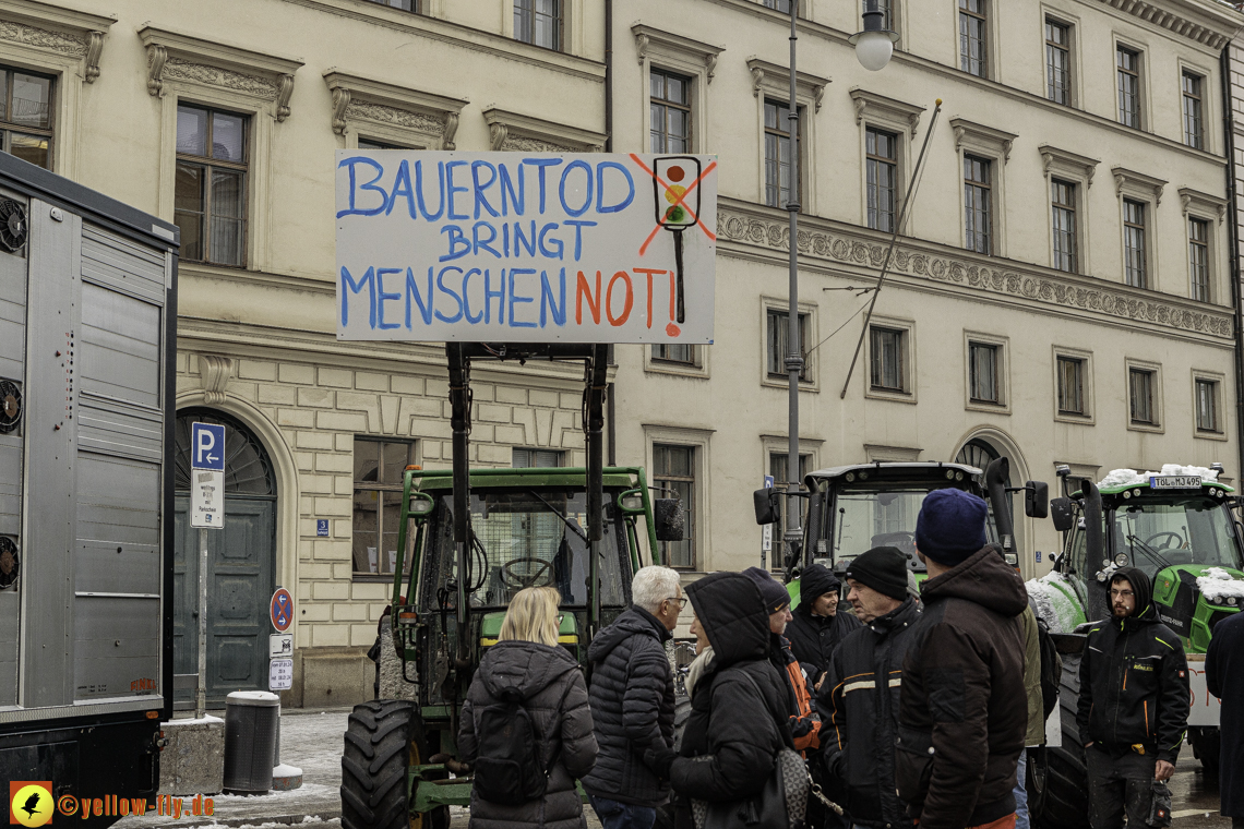 08.01.2024 - Bauerndemo am Odeonsplatz in München