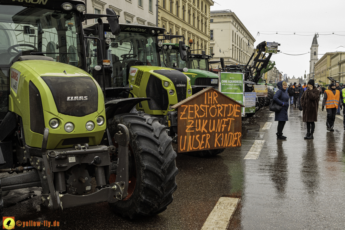 08.01.2024 - Bauerndemo am Odeonsplatz in München