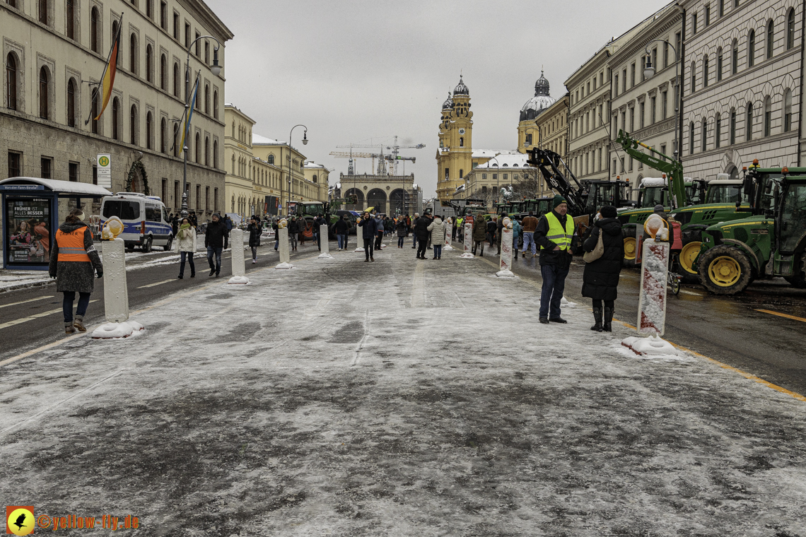 08.01.2024 - Bauerndemo am Odeonsplatz in München
