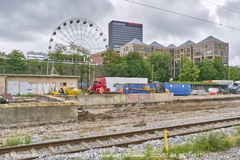 29.07.2025 - Stammstrecken-Baustelle am Ostbahnhof