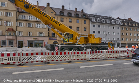 29.07.2025 - Tram-Gleisbaustelle in Laim