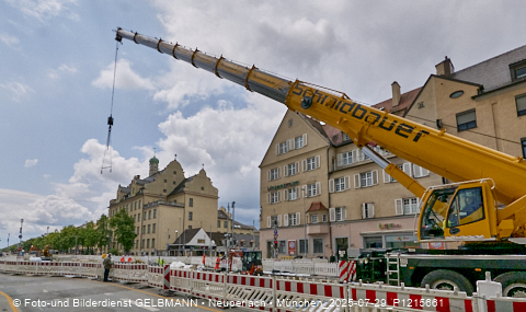 29.07.2025 - Tram-Gleisbaustelle in Laim