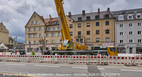 29.07.2025 - Tram-Gleisbaustelle in Laim