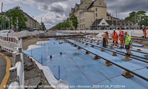 29.07.2025 - Tram-Gleisbaustelle in Laim