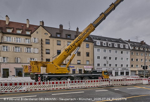 29.07.2025 - Tram-Gleisbaustelle in Laim