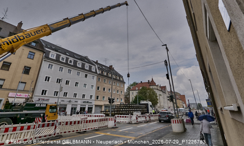 29.07.2025 - Tram-Gleisbaustelle in Laim