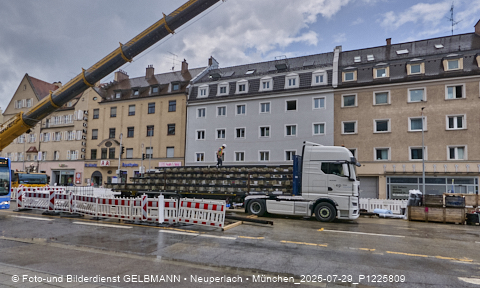 29.07.2025 - Tram-Gleisbaustelle in Laim