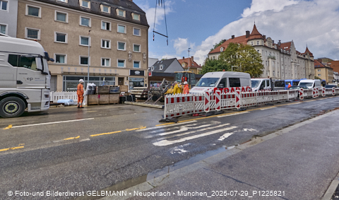 29.07.2025 - Tram-Gleisbaustelle in Laim