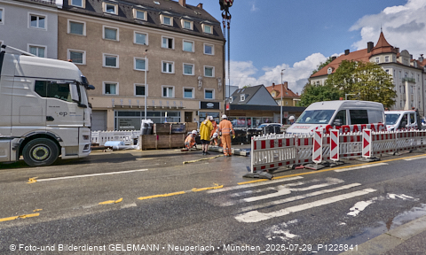 29.07.2025 - Tram-Gleisbaustelle in Laim