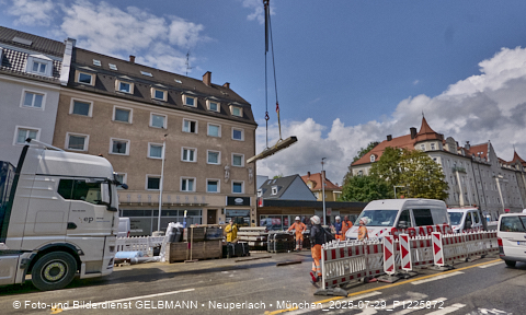 29.07.2025 - Tram-Gleisbaustelle in Laim