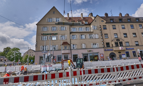29.07.2025 - Tram-Gleisbaustelle in Laim