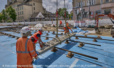 29.07.2025 - Tram-Gleisbaustelle in Laim