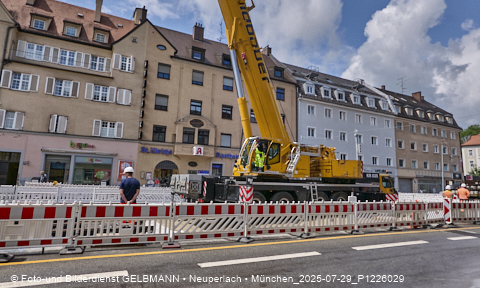 29.07.2025 - Tram-Gleisbaustelle in Laim