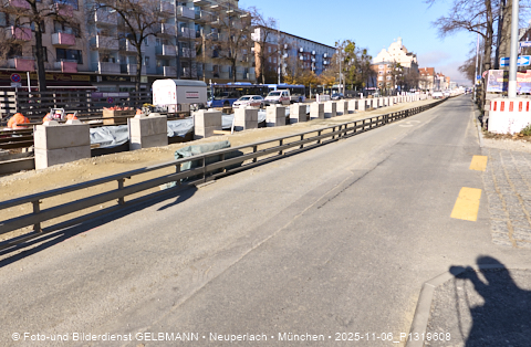 17.10.2025 - TRAM-Gleisbau in der Fürstenrieder Straße in Laim
