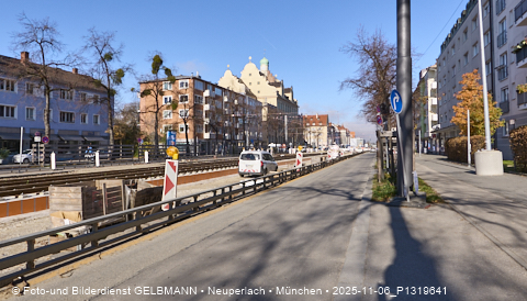 17.10.2025 - TRAM-Gleisbau in der Fürstenrieder Straße in Laim