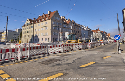17.10.2025 - TRAM-Gleisbau in der Fürstenrieder Straße in Laim