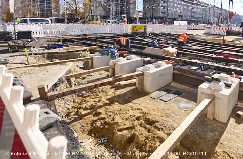 17.10.2025 - TRAM-Gleisbau in der Fürstenrieder Straße in Laim