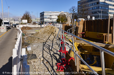 17.10.2025 - TRAM-Gleisbau in der Fürstenrieder Straße in Laim