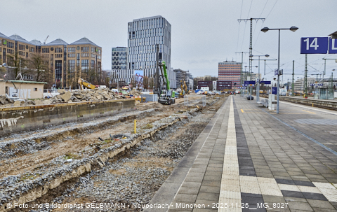 25.11.2025 - Kampfmittelbeseitigung am Ostbahnhof auf der Baustelle zur 2. Stammstrecke