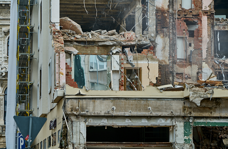 22.06.2019 - Abriss des Luxushotels Königshof am Münchner Stachus
