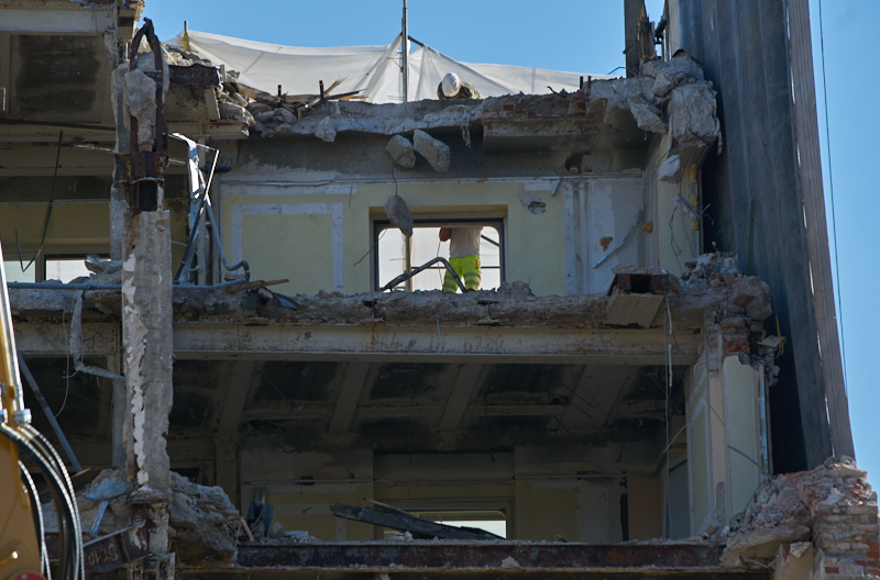 25.06.2019 - Notwendige Kernborhrung beim Abriss des Hotel Königshof