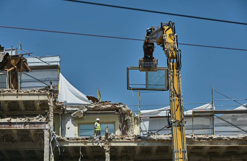 26.06.2019 - Abriss und Neubau des Luxushotels Königshof