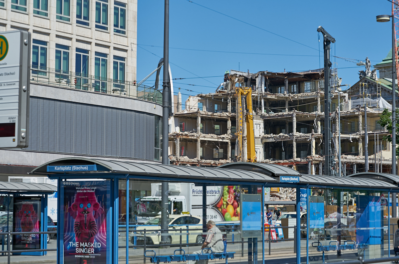 28.06.2019 - Abriss am Hotel Königshof München