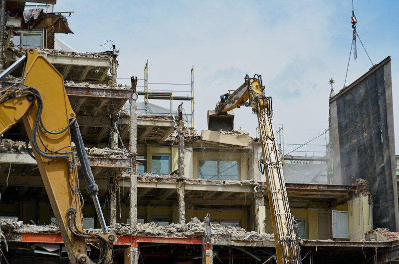 03.07.2019 - Abrissarbeiten am ehemaligen Luxushotel Königshof