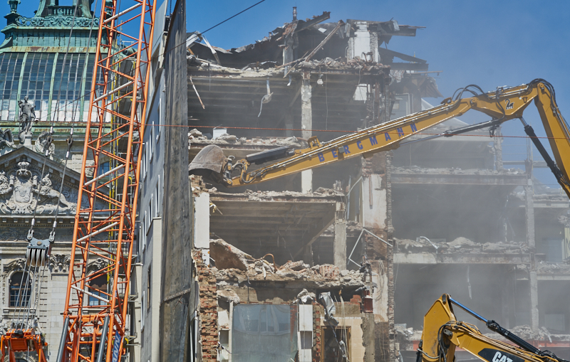04.07.2019 - Abriss des Spiegelzimmer im Königshof München