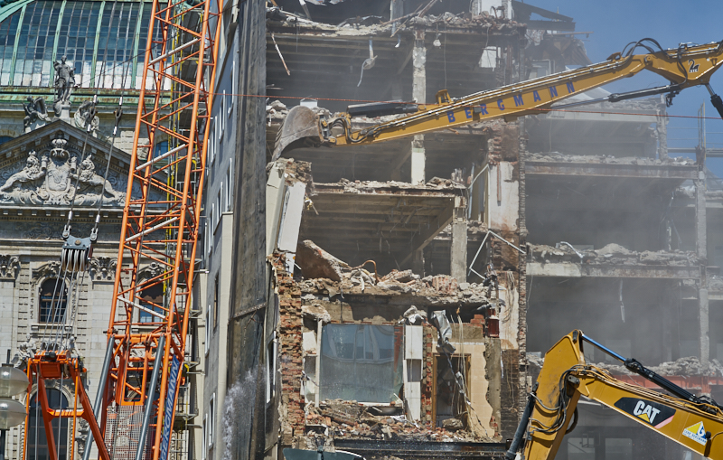04.07.2019 - Abriss des Spiegelzimmer im Königshof München