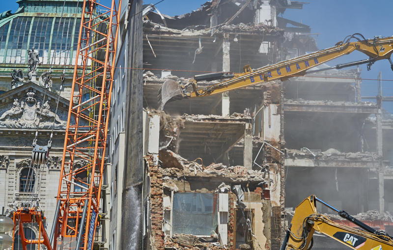 04.07.2019 - Abriss des Spiegelzimmer im Königshof München