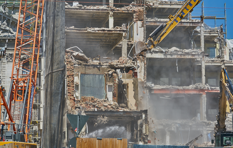 04.07.2019 - Abriss des Spiegelzimmer im Königshof München