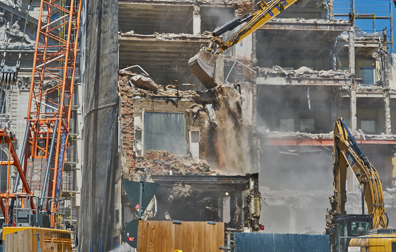 04.07.2019 - Abriss des Spiegelzimmer im Königshof München