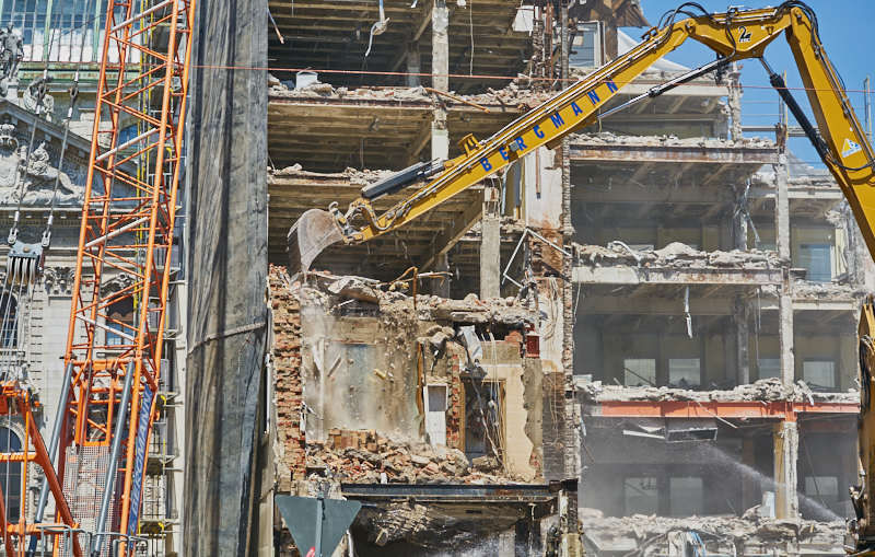 04.07.2019 - Abriss des Spiegelzimmer im Königshof München