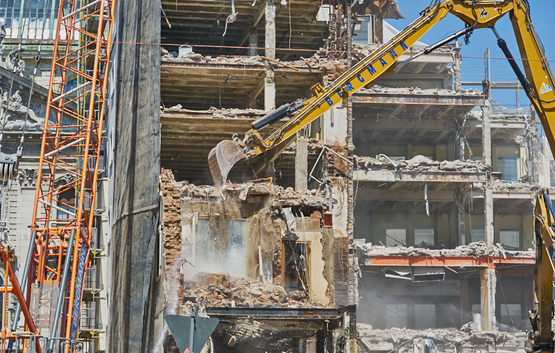 04.07.2019 - Abriss des Spiegelzimmer im Königshof München