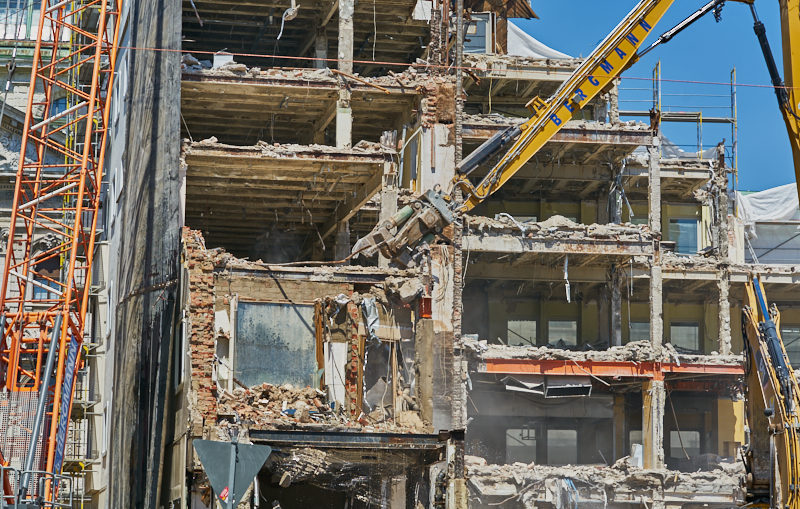 04.07.2019 - Abriss des Spiegelzimmer im Königshof München