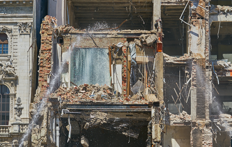 04.07.2019 - Abriss des Spiegelzimmer im Königshof München