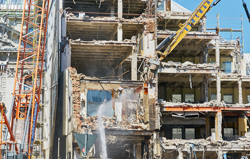 04.07.2019 - Abriss des Spiegelzimmer im Königshof München