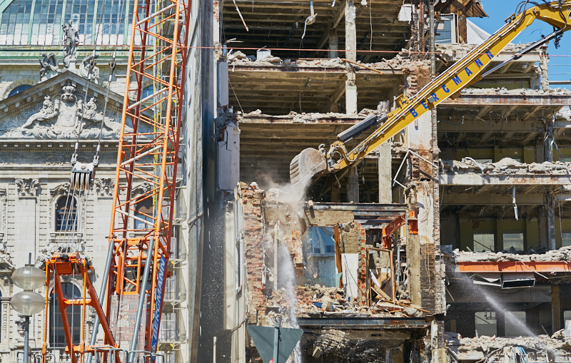 04.07.2019 - Abriss des Spiegelzimmer im Königshof München