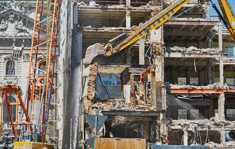 04.07.2019 - Abriss des Spiegelzimmer im Königshof München