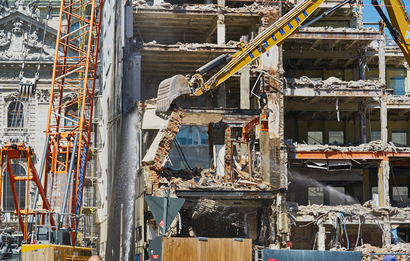 04.07.2019 - Abriss des Spiegelzimmer im Königshof München