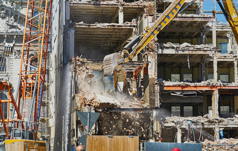 04.07.2019 - Abriss des Spiegelzimmer im Königshof München