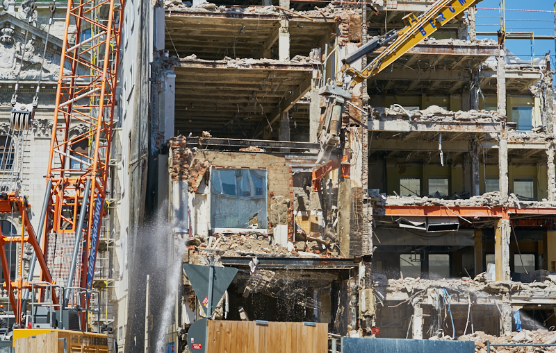04.07.2019 - Abriss des Spiegelzimmer im Königshof München