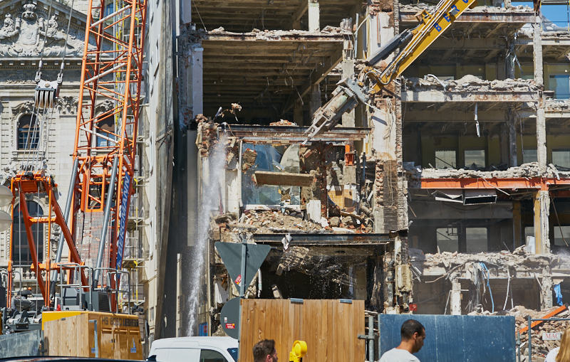 04.07.2019 - Abriss des Spiegelzimmer im Königshof München