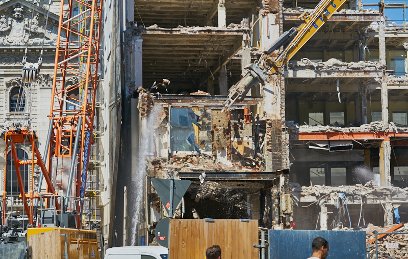 04.07.2019 - Abriss des Spiegelzimmer im Königshof München