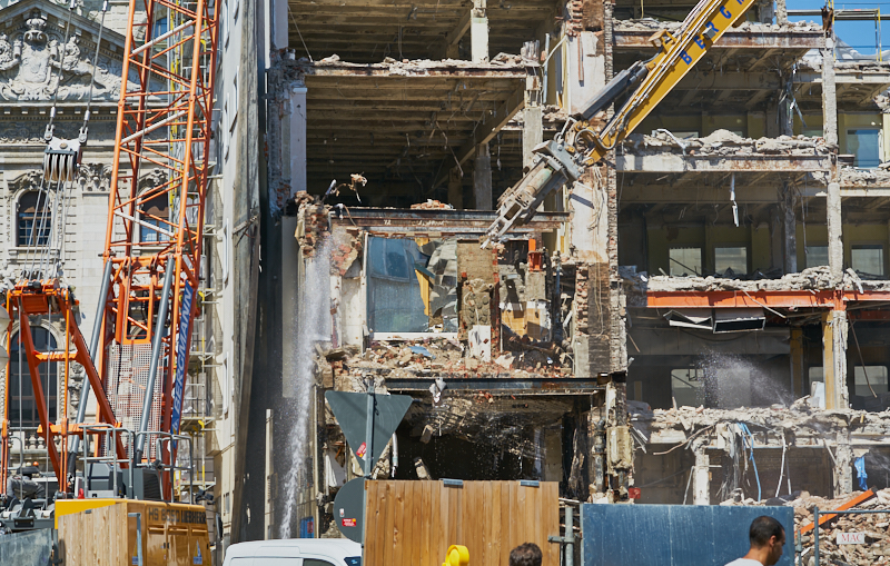 04.07.2019 - Abriss des Spiegelzimmer im Königshof München