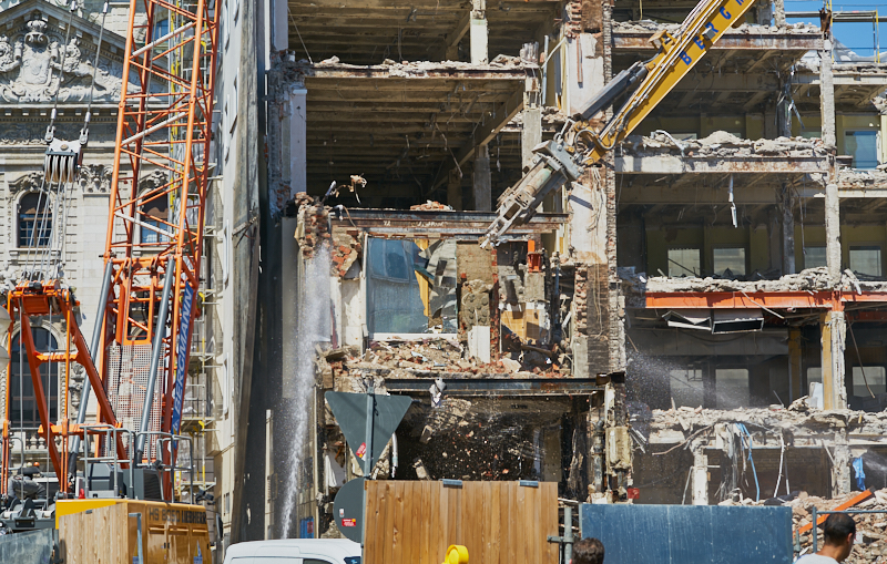 04.07.2019 - Abriss des Spiegelzimmer im Königshof München