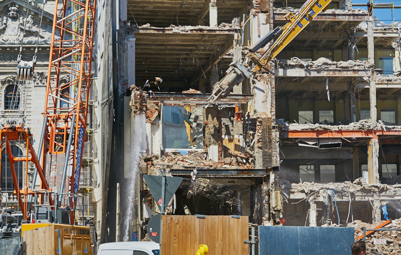 04.07.2019 - Abriss des Spiegelzimmer im Königshof München