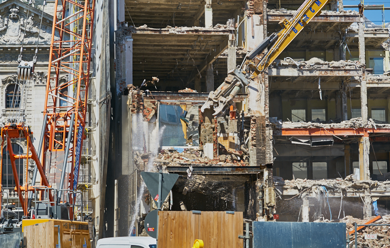 04.07.2019 - Abriss des Spiegelzimmer im Königshof München